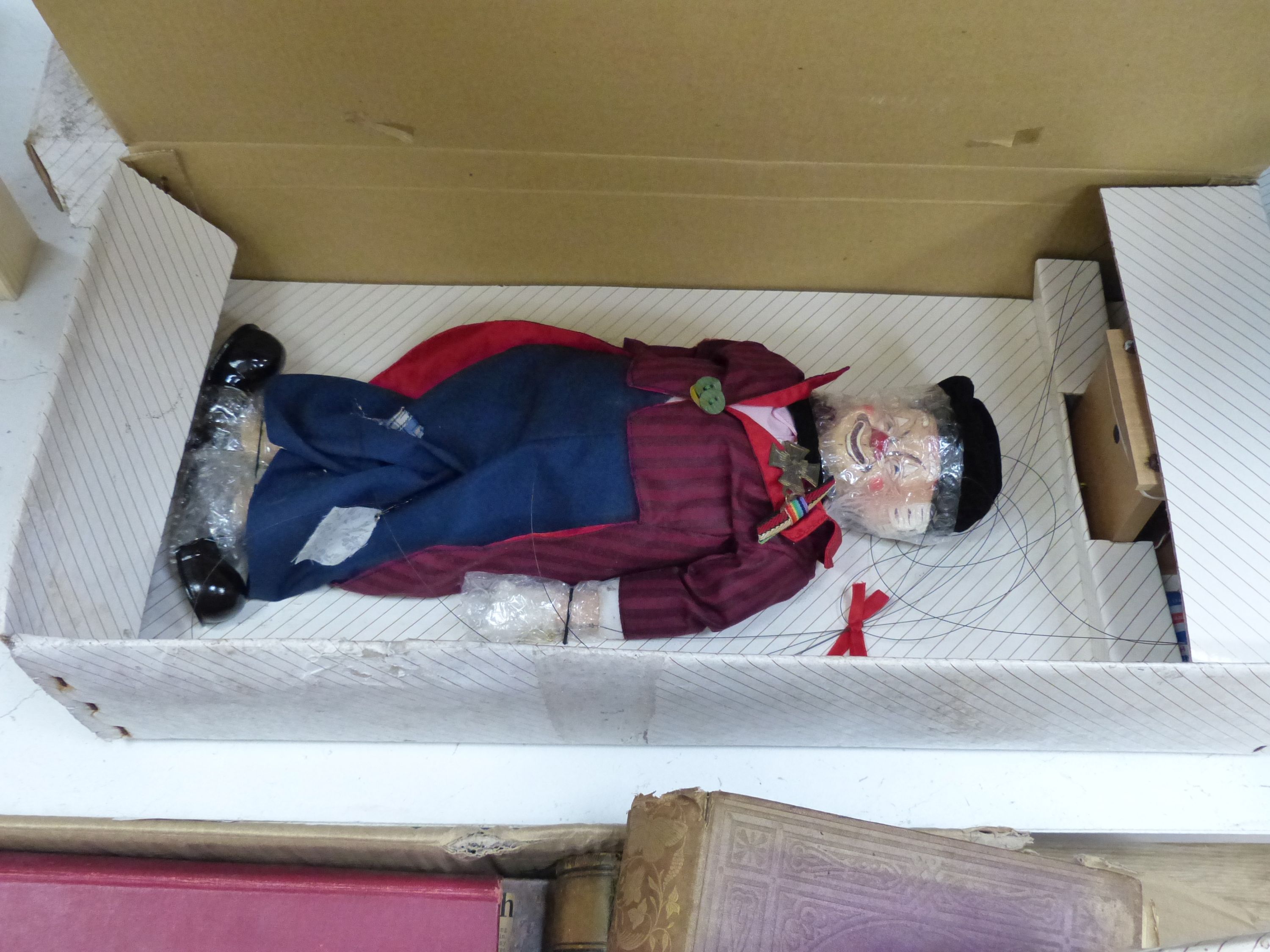 Five various Commedia dall’ Arte marionettes